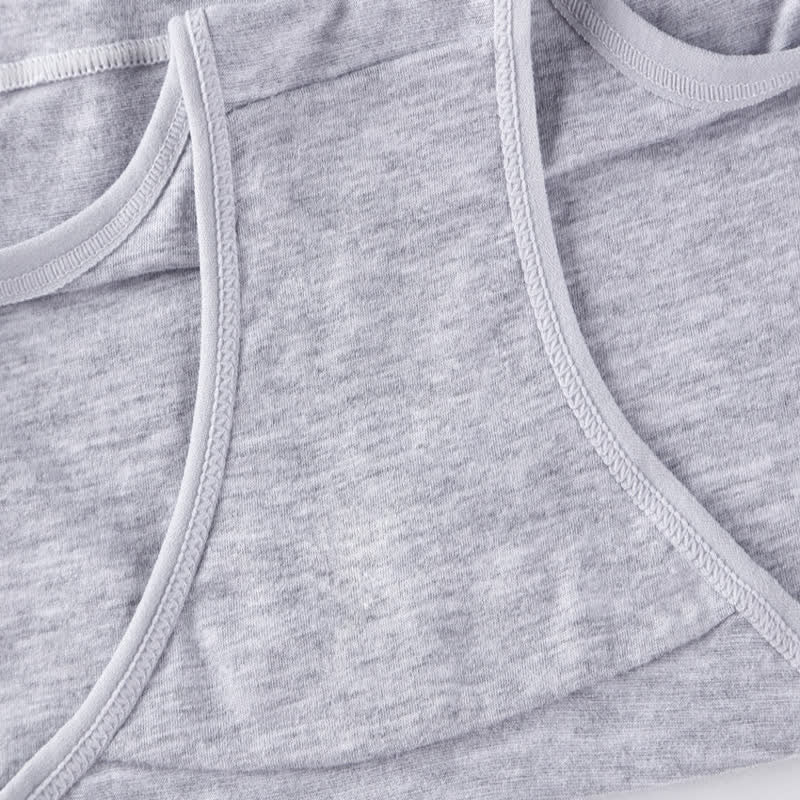 Culottes confortables taille haute solides grande taille (lot de 4)