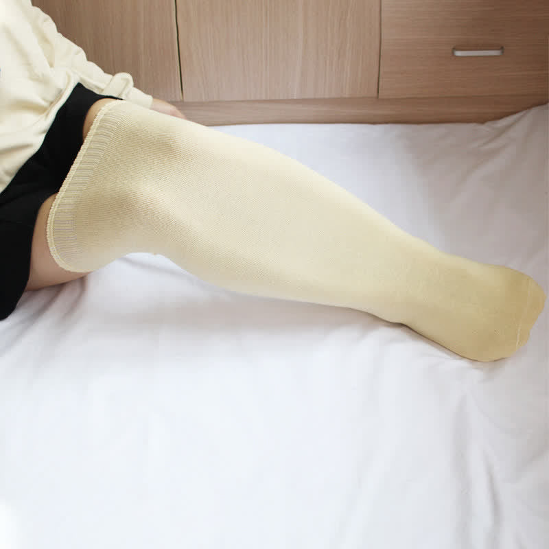 Chaussettes hautes épaisses en coton grande taille