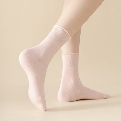 Chaussettes élastiques unies quart de tour (6 paires) - image 7