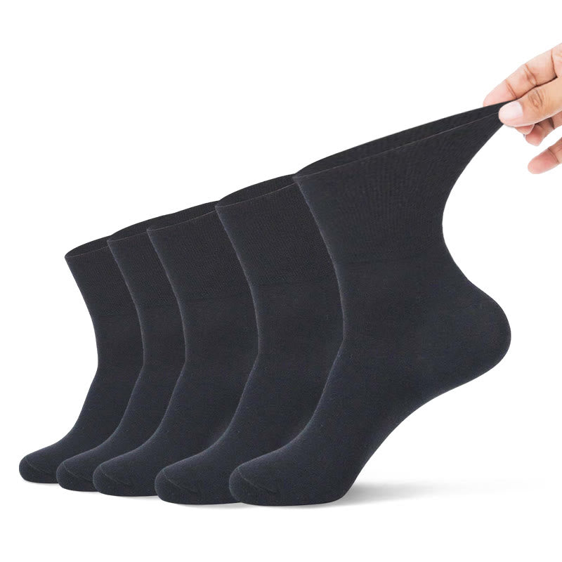 Chaussettes quart de cercle non serrées (5 paires) - 44-48 - Noir - image 8