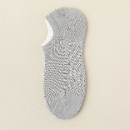 Chaussettes invisibles de massage en maille Plusock (5 paires) - Gris clair - EU39-46 (US5-12) - image 21