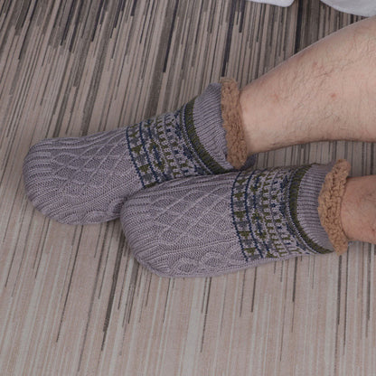 Chaussons-chaussettes tricotés épais grande taille - image 9