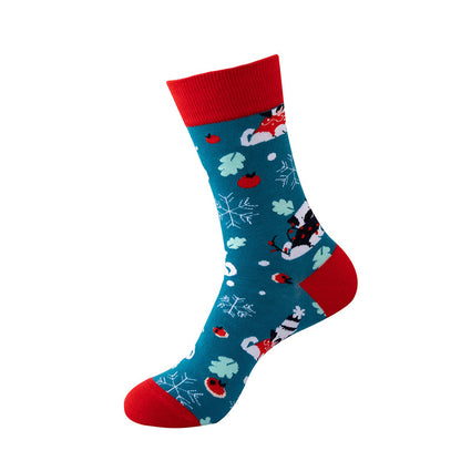 Chaussettes chaudes et confortables de Noël Plusock (5 paires) - image 1