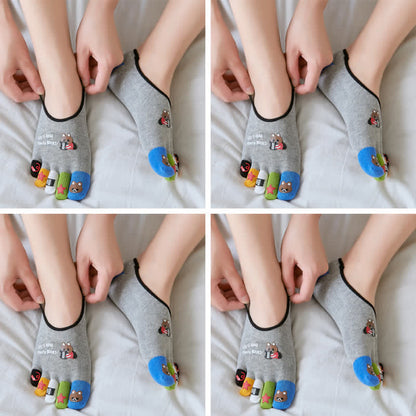 Chaussettes Plusock à motifs amusants (4 paires) - Non-présentation - Gris clair - EU40-45 (US7-10) - image 24