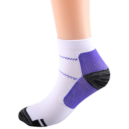 Chaussettes de compression élastiques de sport Plusock pour chevilles (10 paires) - Violet - L/XL - image 14