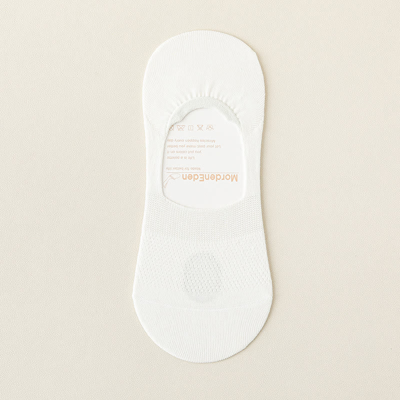 Chaussettes invisibles respirantes en maille Plusock (5 paires) - Blanc - EU39-46 (US5-12) - image 15