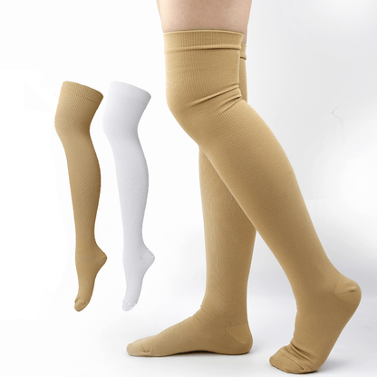 Chaussettes de compression haute élasticité grande taille (3 paires) - image 0