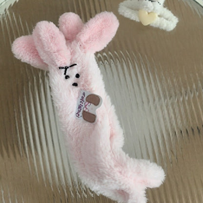 Chaussettes-chaussons douillettes à oreilles de léopard duveteuses - image 5