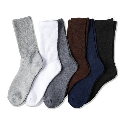 Chaussettes mi-mollet respirantes côtelées non serrées pour diabétiques (3 paires) - image 7