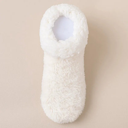 Chaussettes-chaussons d'intérieur confortables en sherpa à bout fermé (2 paires) - Beige - UE36-39 (US3-5) - image 4
