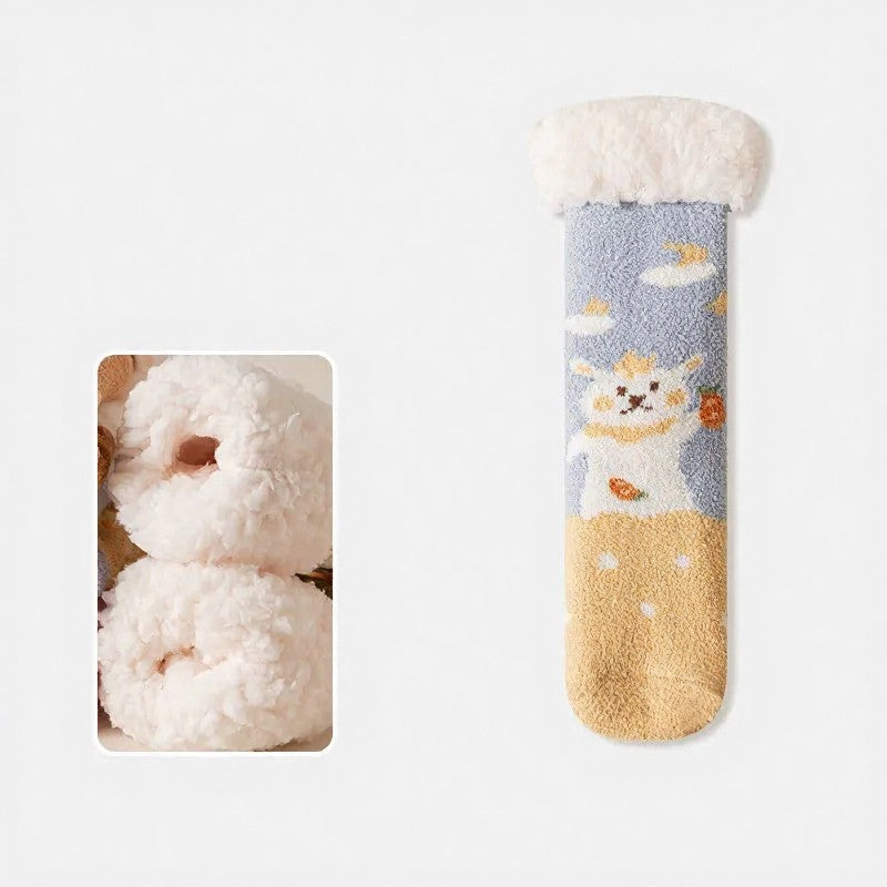 Chaussettes-chaussons Cozy Bear Home - Bleu clair - UE34-39 (US1-6) - image 5