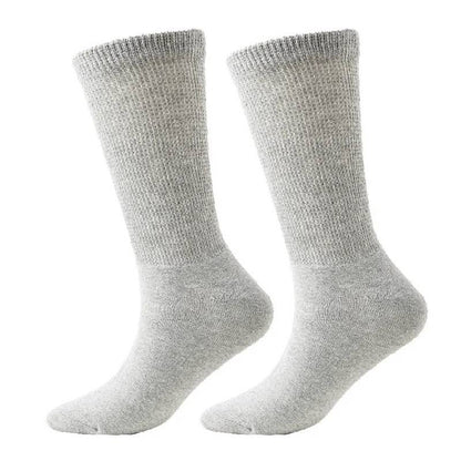 Chaussettes mi-mollet respirantes côtelées non serrées pour diabétiques (3 paires) - image 4