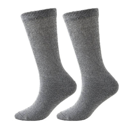 Chaussettes mi-mollet respirantes côtelées non serrées pour diabétiques (3 paires) - Gris foncé - EU37-44(US4-10) - image 3