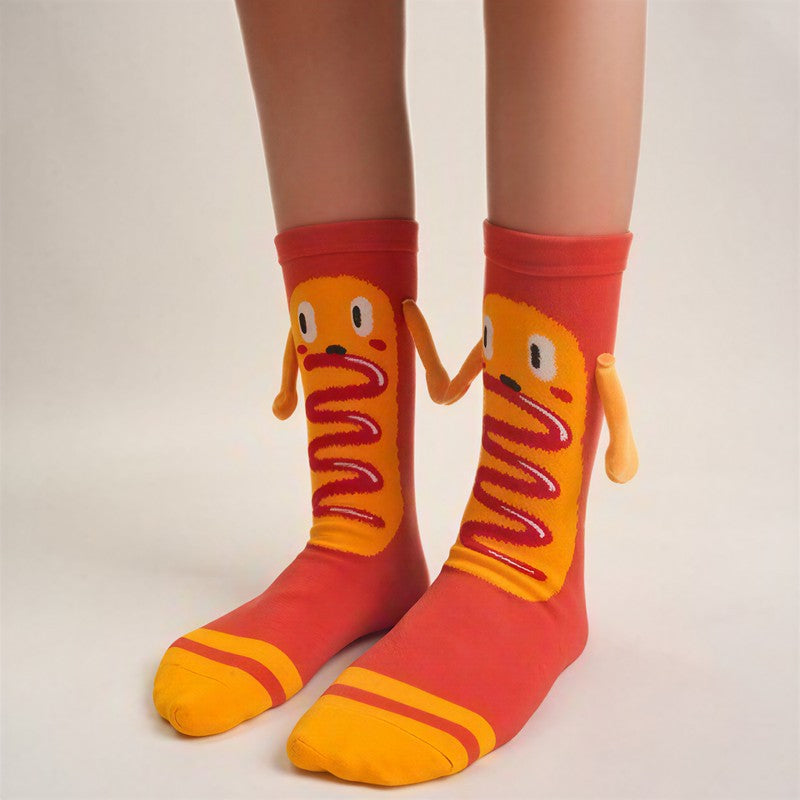Chaussettes courtes en polycoton à imprimé alimentaire ludique (3 paires) - image 5