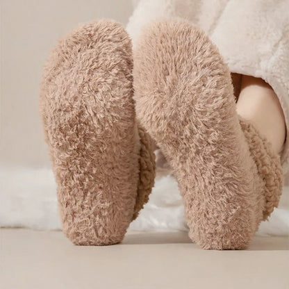 Chaussettes-chaussons d'intérieur confortables en sherpa à bout fermé (2 paires) - image 6