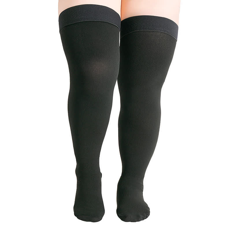 Chaussettes de compression antidérapantes grande taille - Noir - 4XL - image 4
