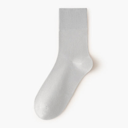 Chaussettes hautes élastiques de couleur unie (5 paires)
