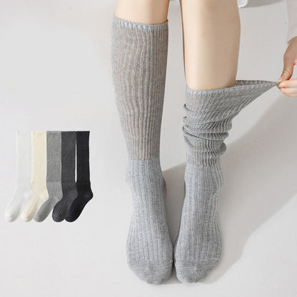 Chaussettes souples élégantes de couleur unie (3 paires)