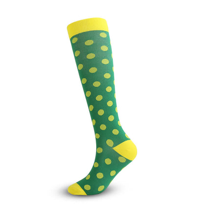 Chaussettes de compression à pois abstraits (3 paires)