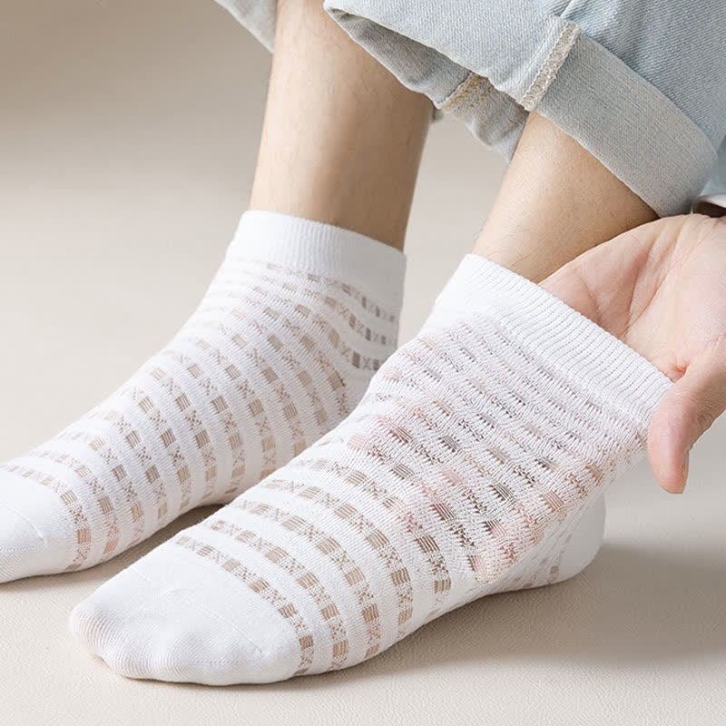 Chaussettes basses en maille ajourée (7 paires) - image 2