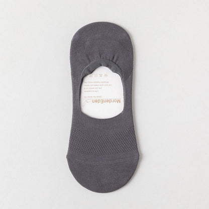 Chaussettes invisibles élastiques en maille (5 paires) - Gris foncé - EU39-46 (US5-12) - image 17