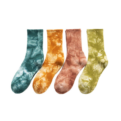 Chaussettes courtes colorées tie-dye Plusock (4 paires) - EU40-46 (US7-12) - Multicolore - image 11