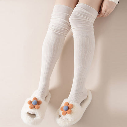Chaussettes hautes de couleur unie (2 paires) - image 3