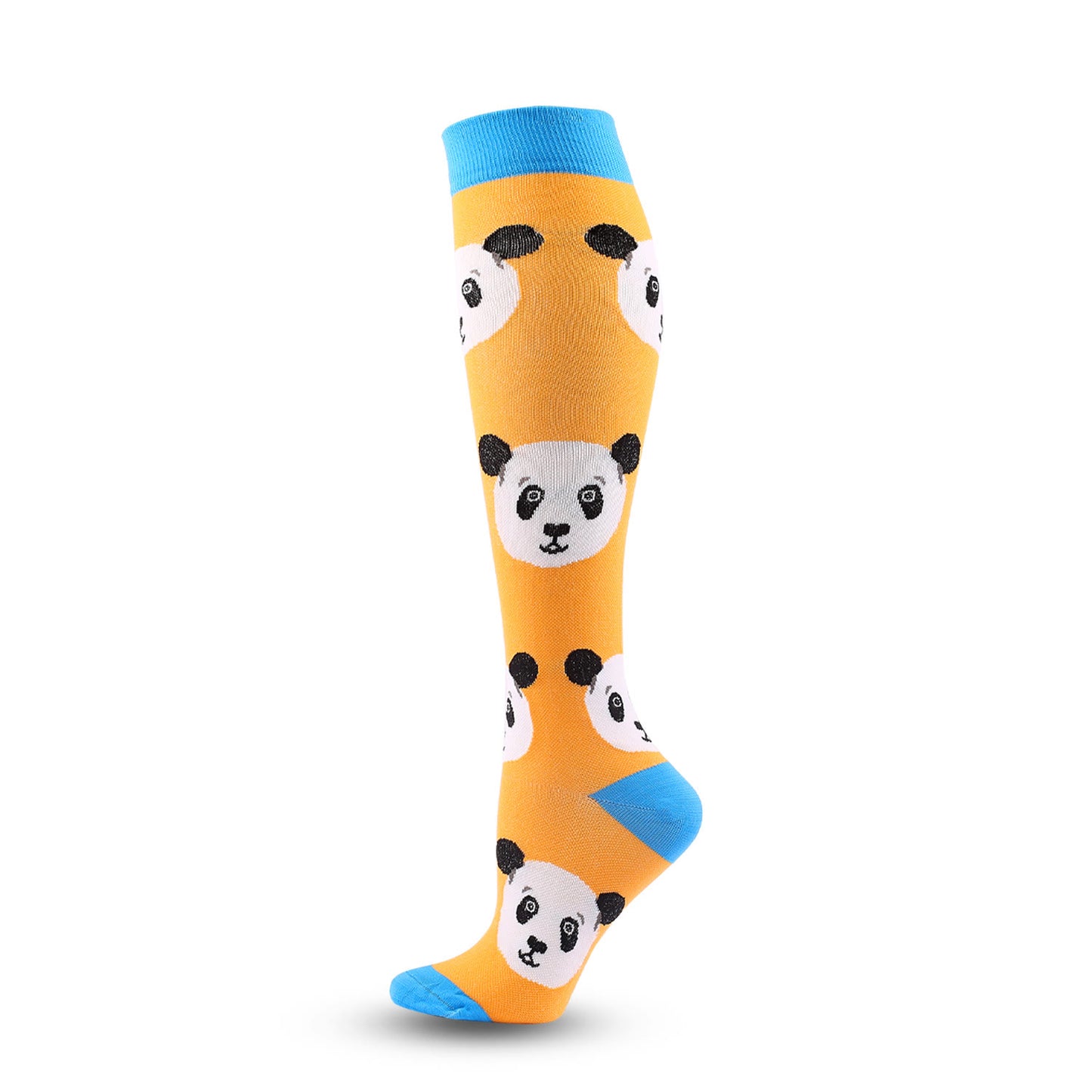 Chaussettes de compression à motif panda mignon (6 paires) - image 1
