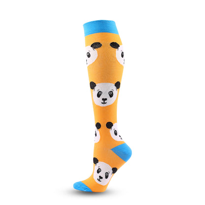 Chaussettes de compression à motif panda mignon (6 paires) - image 1