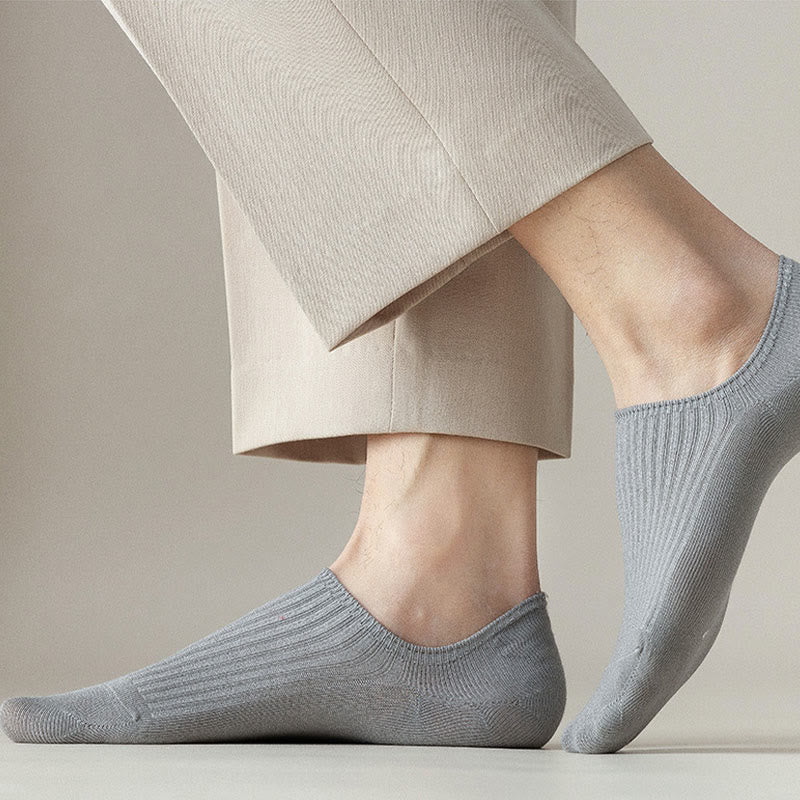 Chaussettes invisibles déodorantes Plusock (5 paires) - Gris clair - EU39-46 (US5-12) - image 9