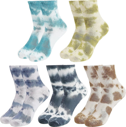 Chaussettes courtes Plusock Tie-dye (5 paires) - image 5