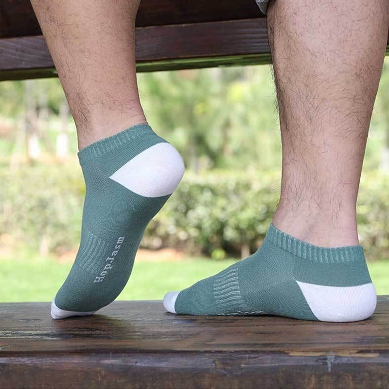 Chaussettes montantes en maille à lettres (5 paires) - image 4
