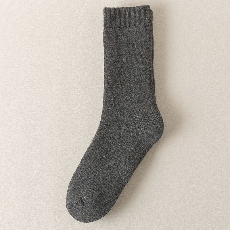 Chaussettes épaisses grandes tailles (5 paires) - Gris foncé - EU38-45 (US5-11) - image 7