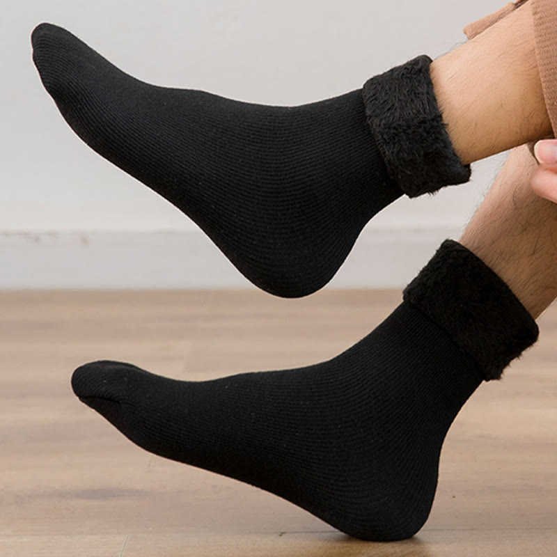 Chaussettes polaires unies grandes tailles (6 paires) - image 3