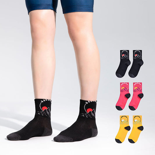 Chaussettes de cyclisme à motifs amusants - image 0