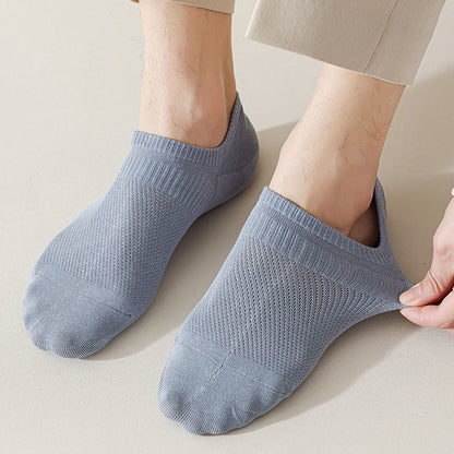 Chaussettes invisibles en coton et maille grande taille (5 paires)