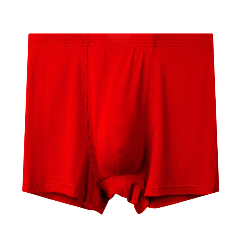 Boxer respirant taille haute grande taille (1 paquet) - Rouge - 13XL - image 7