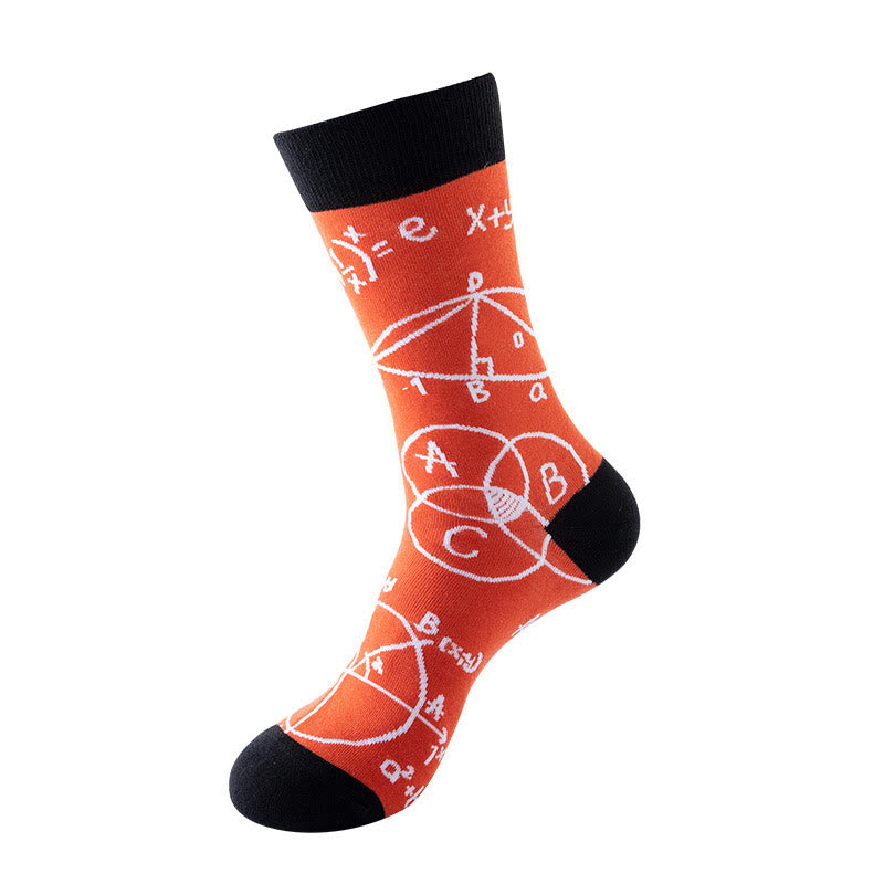 Chaussettes à motifs abstraits (5 paires) - image 1