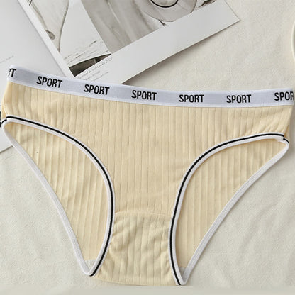 Culotte antibactérienne taille haute en coton grande taille (lot de 4)