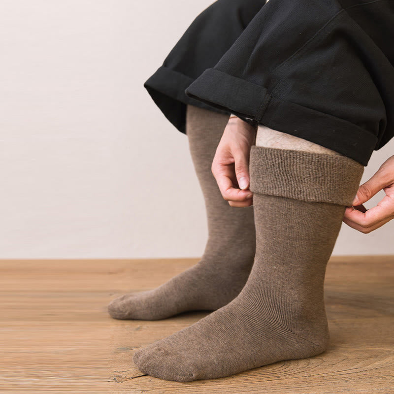 Chaussettes thermiques épaisses montantes jusqu'aux genoux (5 paires) - image 2