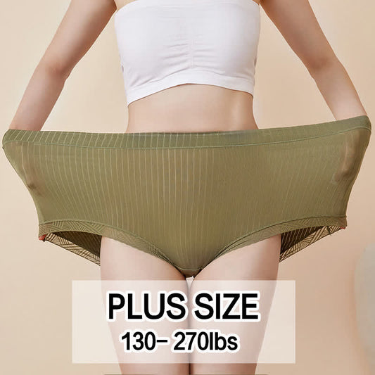 Culotte taille haute sans coutures grande taille (4 paires)