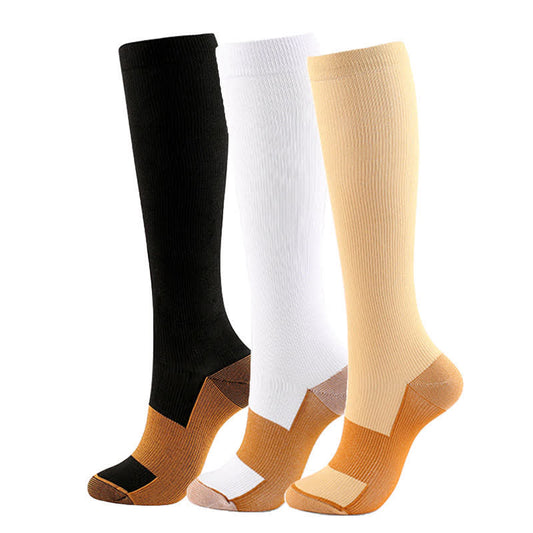 Chaussettes de compression respirantes pour le sport (3 paires) - Multicolore (3 paires) - XXL - image 0