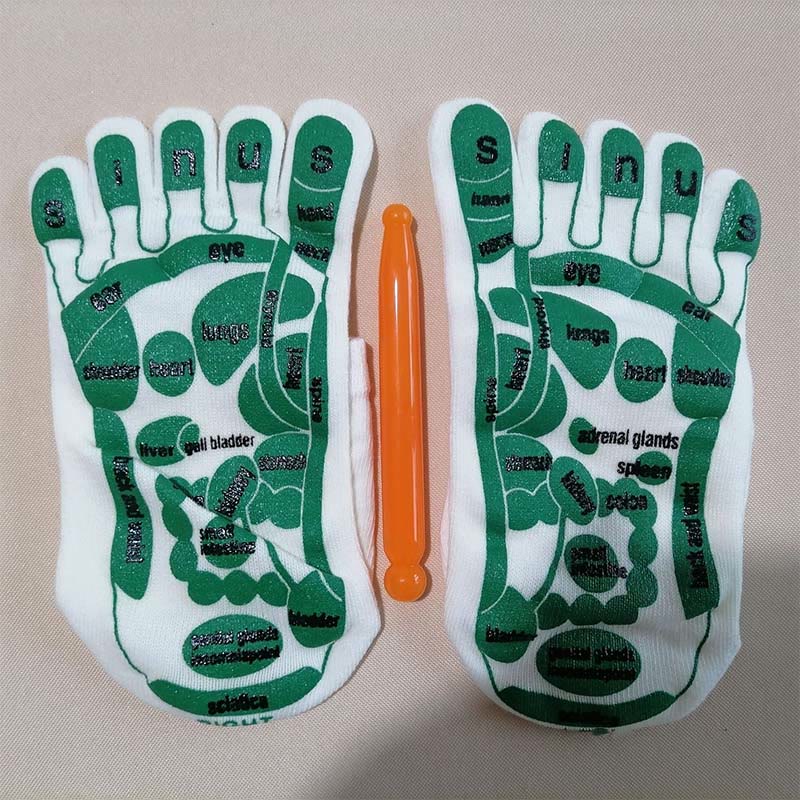 Chaussettes de massage des pieds par acupression et réflexologie - image 1