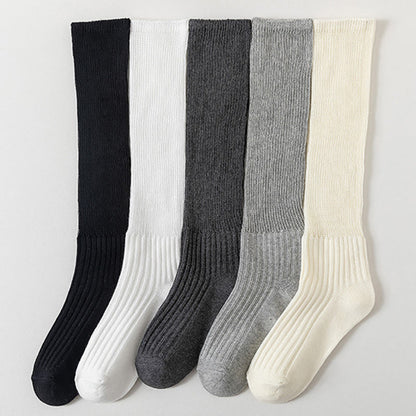 Chaussettes souples élégantes de couleur unie (3 paires) - image 1