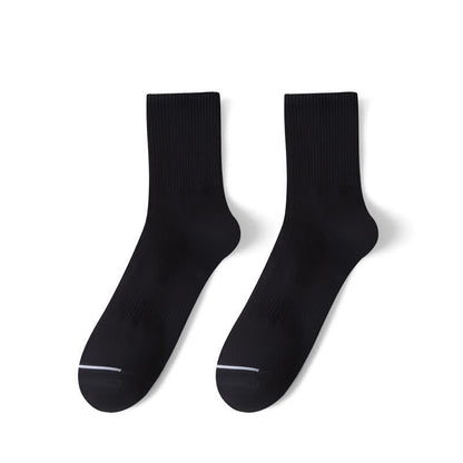 Chaussettes mi-mollet confortables et unies (6 paires) - EU39-48 (US6-13) - Noir - image 3