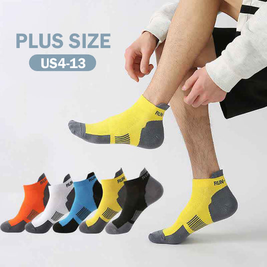 Chaussettes de compression athlétiques grande taille pour la course à pied (5 paires)