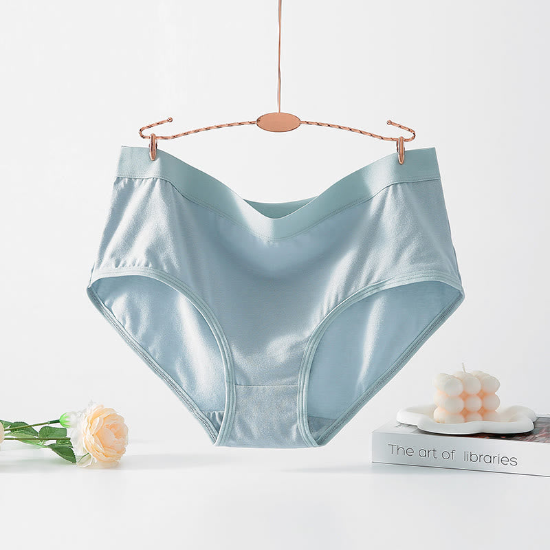 Culotte extensible taille haute simple (paquet de 4) - Bleu clair - 6XL - image 15