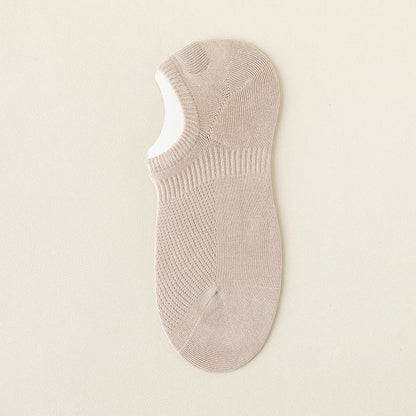 Chaussettes invisibles en coton et maille grande taille (5 paires)