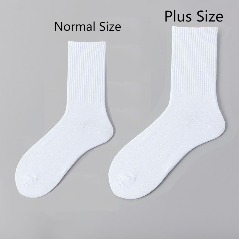 Chaussettes respirantes en coton doux grande taille (3 paires)