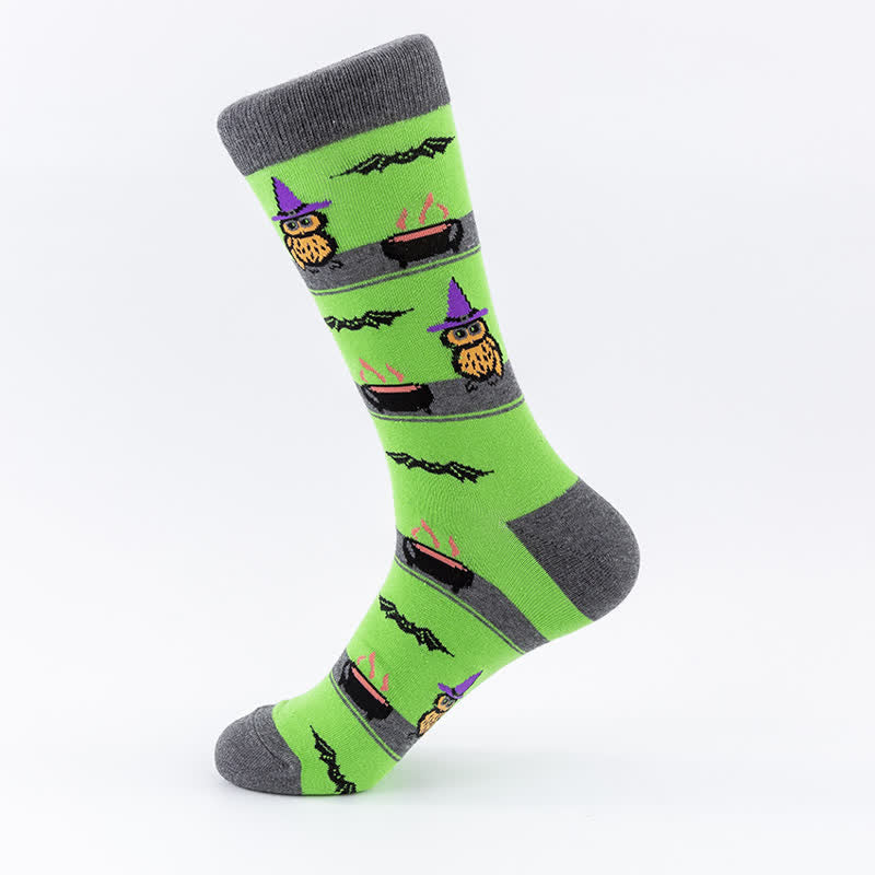 Chaussettes d'intérieur en coton pour Halloween (5 paires) - image 4